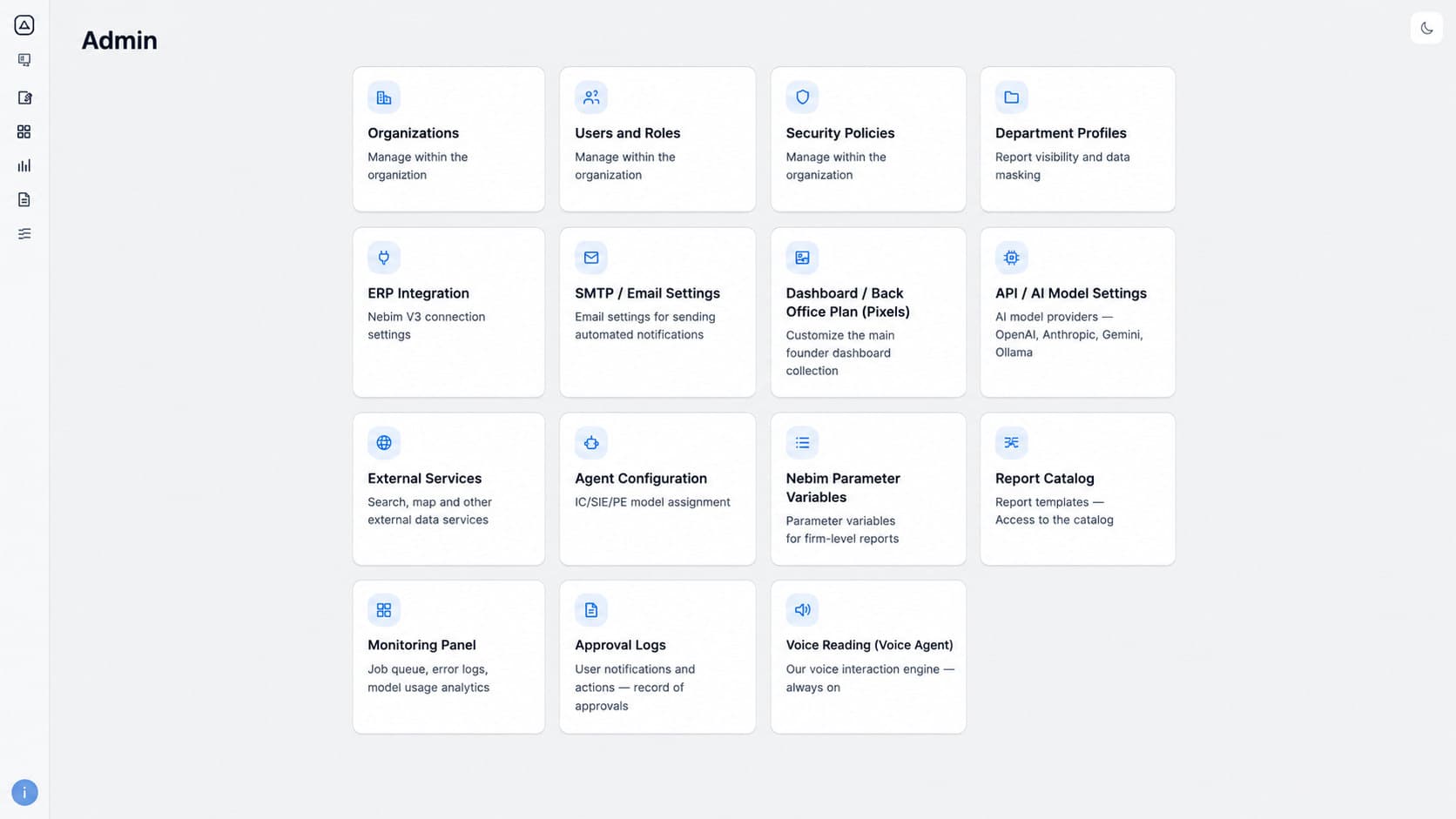 IC Platform admin